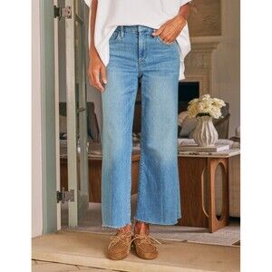 $308 Frank & Eileen Galway Wide Leg 26" Jeans 1968 Wash Size 29